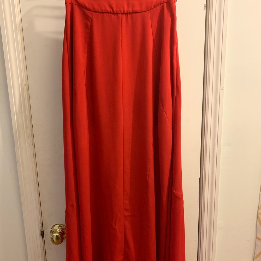 Red Maxi Skirt